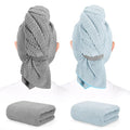 BEoffer 2 Pack Microfiber Hair Towel by BEofferDirect
