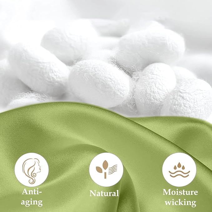 INSSL Silk Pillowcase for Women, Mulberry Silk Pillowcase for Hair and Skin and - Image 4