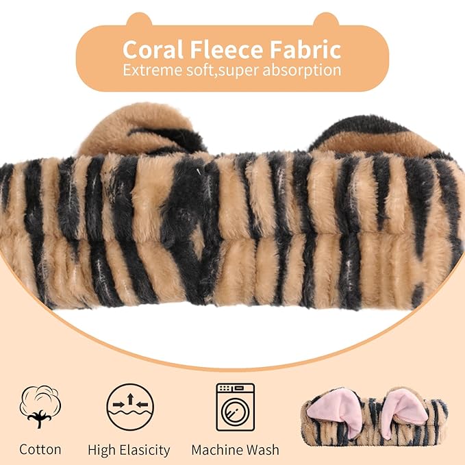 PERFECTSIGHT 2 Pack Cute Animal Headbands - Image 3