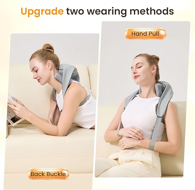 4D Wireless Deep Tissue Kneading Neck Massager - Image 2
