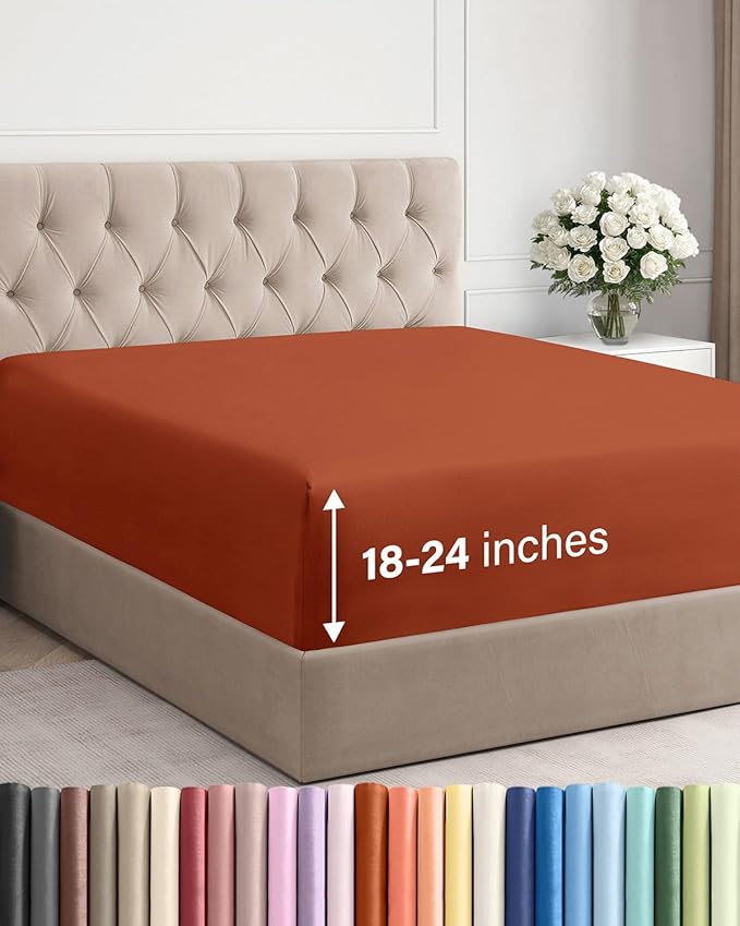 Extra Deep Cal King Fitted Sheet by CGKUnlimited
