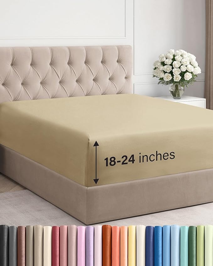 Extra Deep Cal King Fitted Sheet by CGKUnlimited
