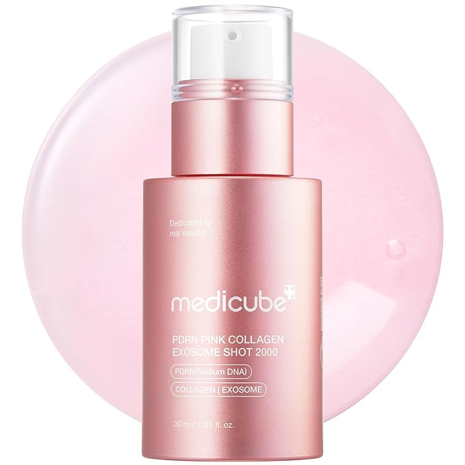 medicube Exosome Shot PDRN Pink Collagen 2, 000 PPM Spicule Facial Serum | by medicube