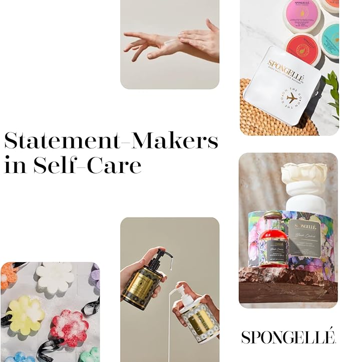 Spongellé Freesia Pear Wild Flower Bath Sponge | Built-in Body Wash & Body - Image 7