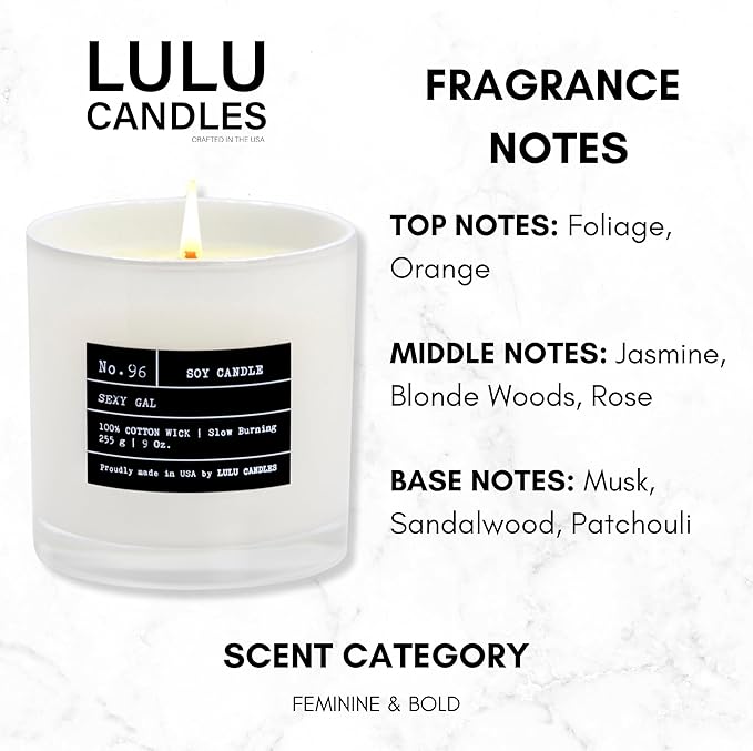 Lulu Candles | Sexy Gal | Luxury Scented Soy Jar Candle | Hand Poured in The - Image 2
