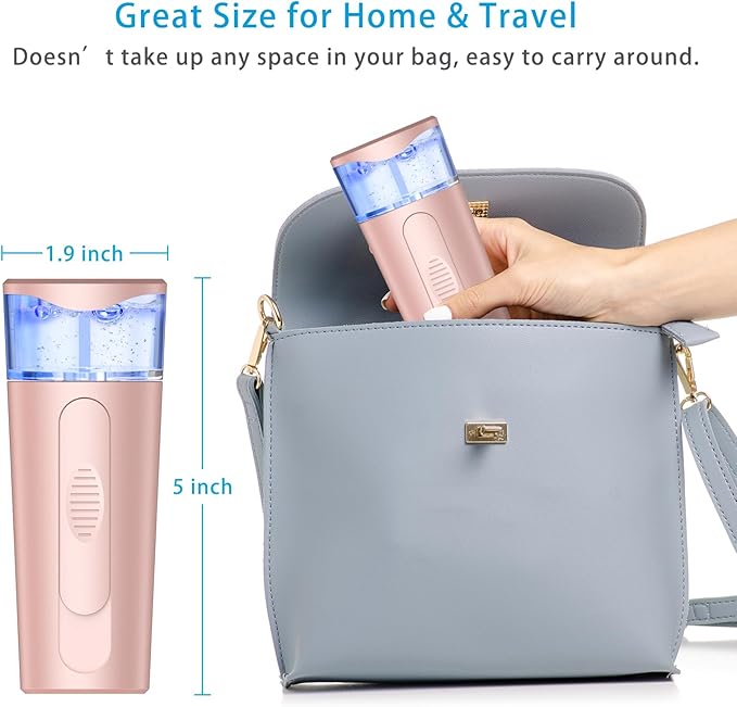 withthesun Portable Nano Face Mister, Facial Steamer, USB Rechargeable Cool - Image 5
