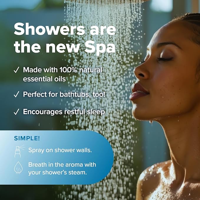 MOXE Breathe Shower Mist, Eucalyptus and Peppermint, Spa Steam Spray, Certified - Image 3
