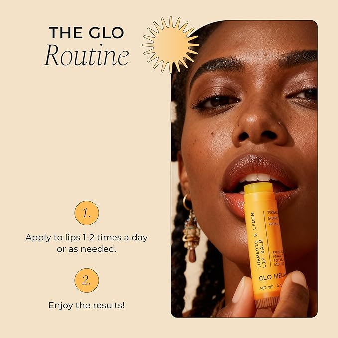Glo Melanin All Natural Lemon and Turmeric Lip Balm - Image 8