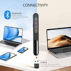Norwii Bluetooth Presentation Clicker for PowerPoint, Wireless Presenter, Presentation Remote with Pointer, Slide Clicker with 328ft Long Range for Teacher and Presenter, macOS Applicable