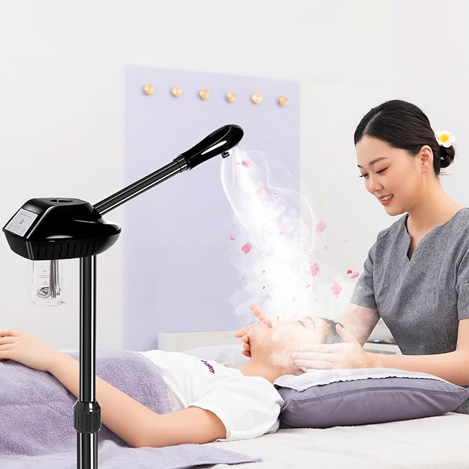 Professional Facial Steamer on Wheels, Spa Face Steamer - Image 6