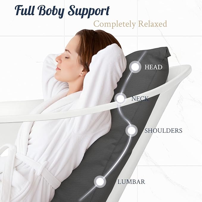Luxury Bathtub Pillow, Gift for Christmas Birthday Mother's Day, Skin-Friendly - Image 2