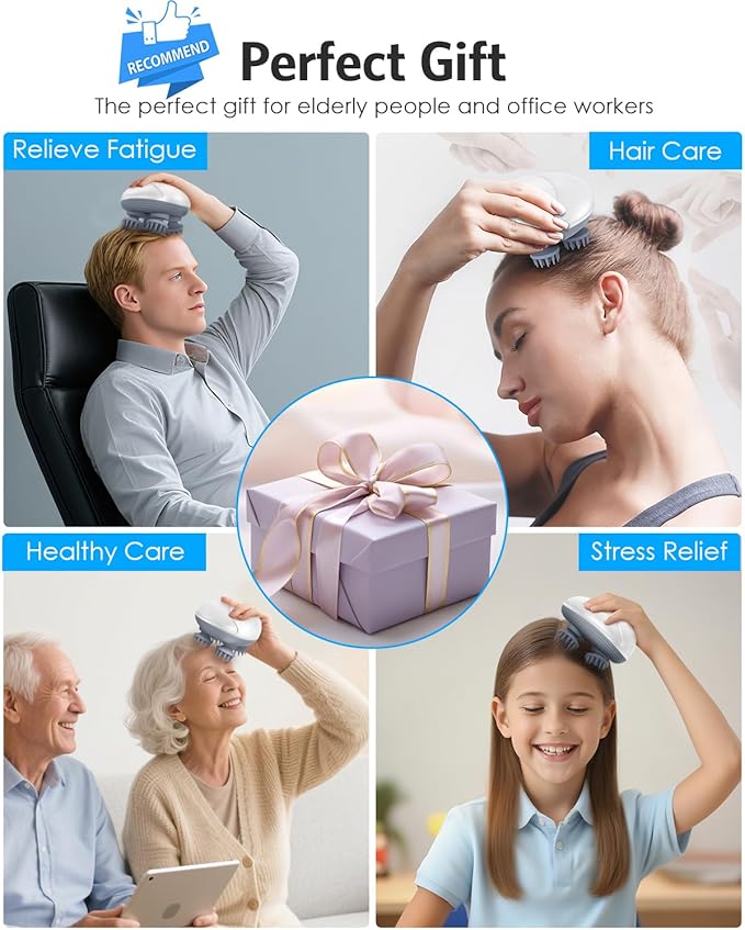 AMIR Upgraded Electric Scalp Massager, Portable Head Massager - Image 6