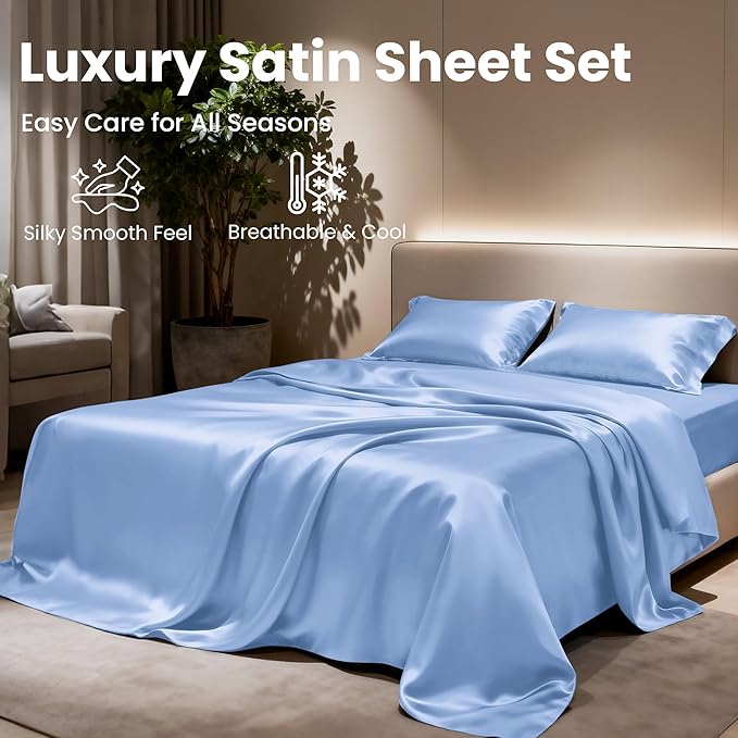 Love's cabin Satin Sheet Set - Image 8