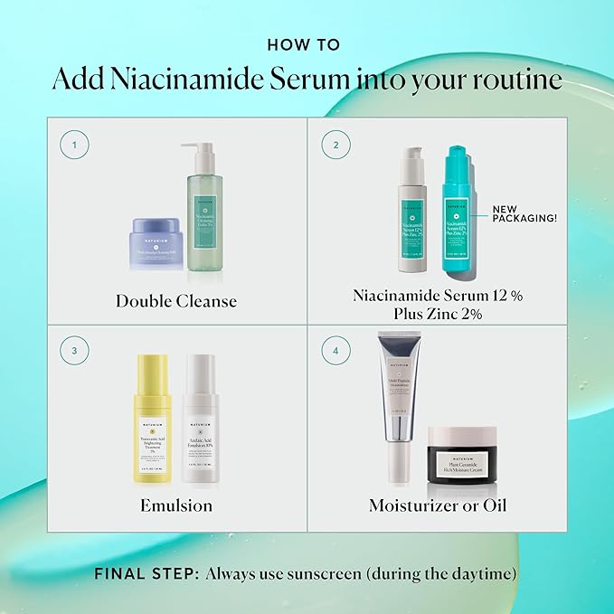 Naturium Niacinamide Face Serum 12% Plus Zinc 2%, Anti-Aging, Pore Minimizer & - Image 3