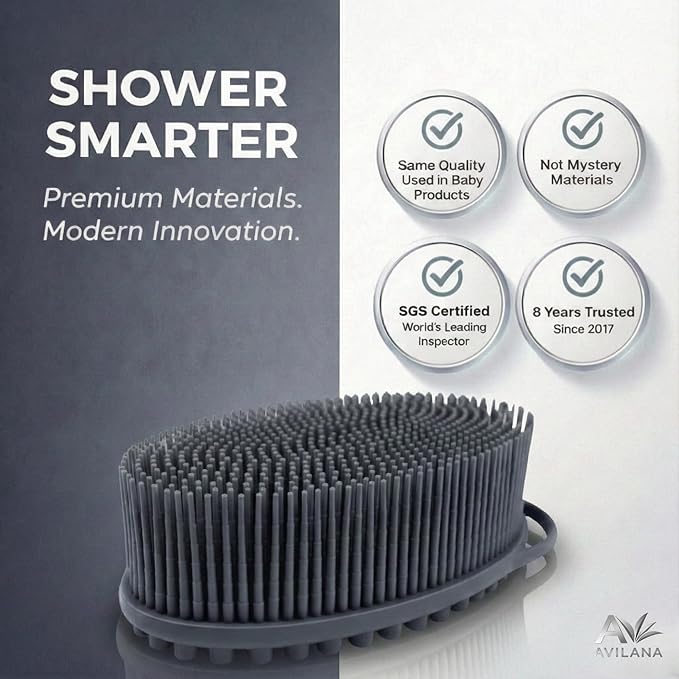 Avilana Premium Silicone Body Scrubber -Trusted Since 2017 - Image 3