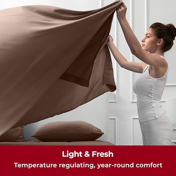 Mellanni Split King Sheets Set - Image 4