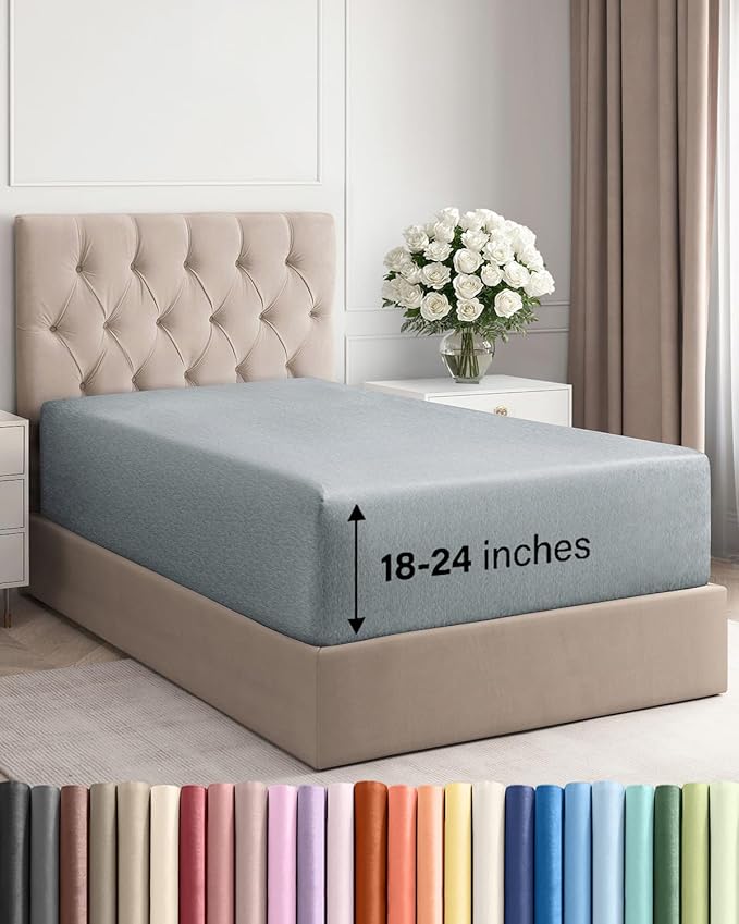 Extra Deep Twin Fitted Sheet by CGKUnlimited