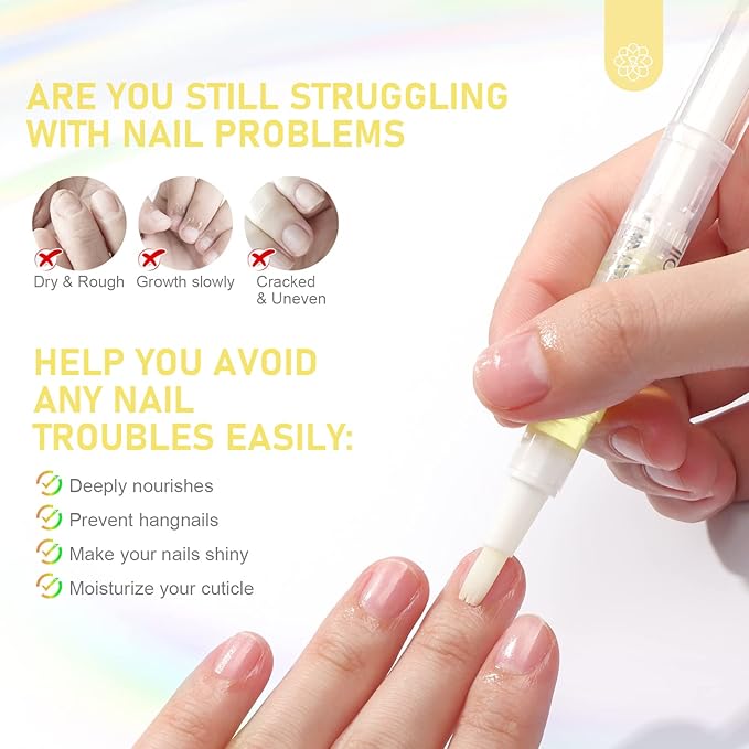 SAVILAND Natural Cuticle Oil Pen: 6PCS Revitalizing Cuticle Oil - Image 2