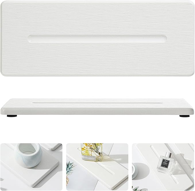 2 Pack Diatomite Stone Sink Tray, Water Absorbing Mat - Image 8