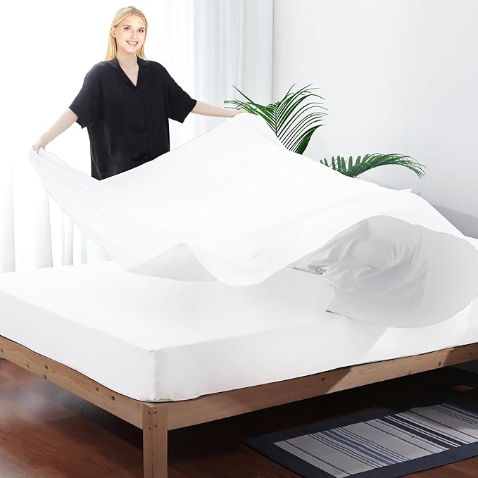 Flat Sheet Only King Size, 400 TC 100% Egyptian Cotton Flat Sheet - Image 7