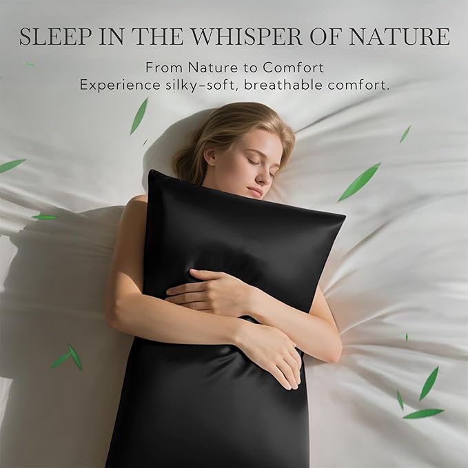 MR&HM King Pillow Cases Set of 2, Cooling Pillow Case - Image 2