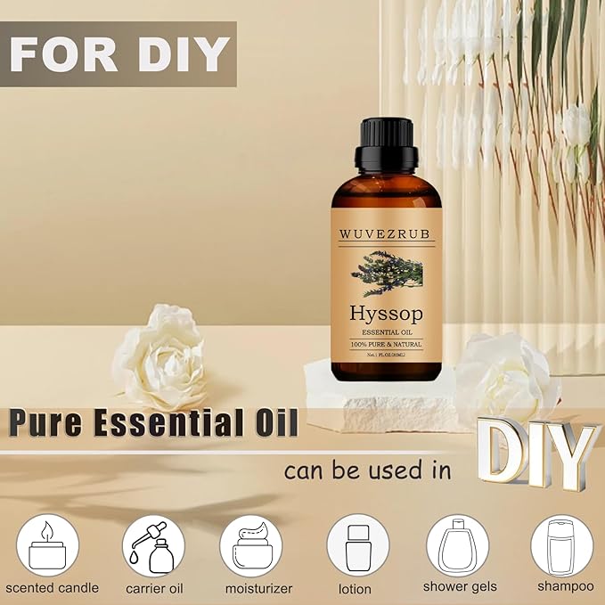 Hyssop Essential Oils, 30ML Pure and Natural Essential Oil - Image 3