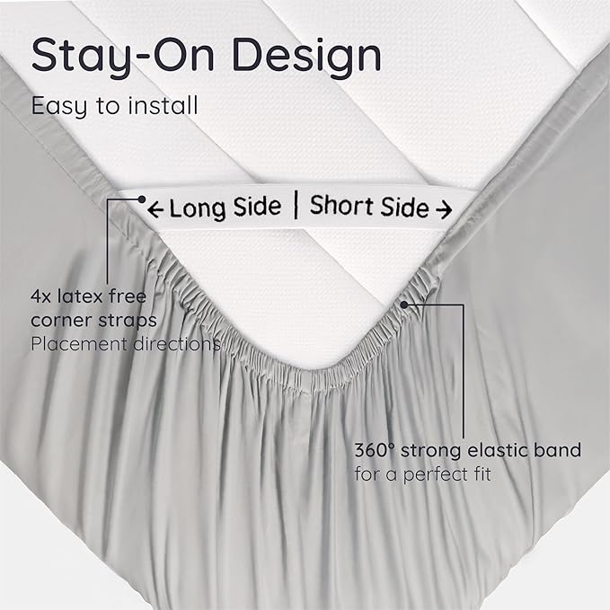 Bambaw 100% Viscose Derived from Bamboo Fitted Sheet King Size, Cooling Fitted - Image 5