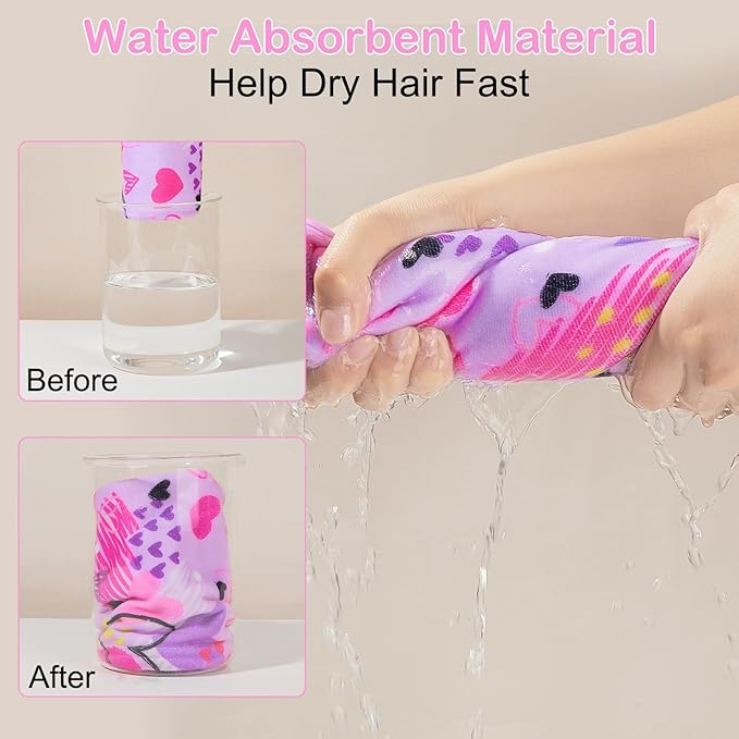 Basumee Microfiber Hair Towel Wrap - Image 2
