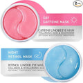 Under Eye Patches Kit: 120 Pcs Retinol & Caffieine Gel Eye Mask by ENASKINNATURALS