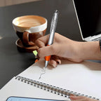 DISCOUNT PROMOS Ballpoint Pens With Rubber Grip, 50 pack, Custom Promotional Text, Logo with Name, Black Ink Writing Pens in Bulk, Orange