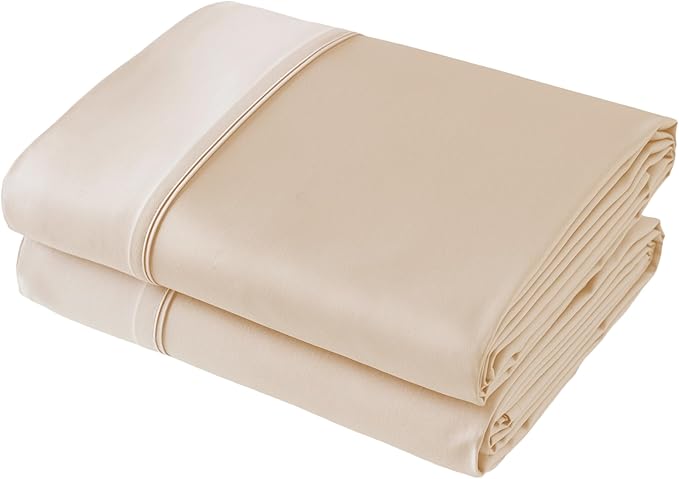 Flat Sheet Only 2 Pack, Queen Size 400 Thread Count 100% Egyptian Cotton Flat by ShunjieHome