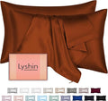 Silk Pillow Cases 2 Pack Standard Size by LYSHINSILKPILLOWCASES