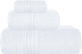 BOUTIQUO Ultra Soft 3 Pack Cotton Towel Set, Contains a Bath Towels 28x55 inch by BOUTIQUO