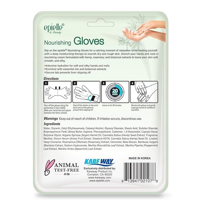 Epielle Relaxing & Nourishing Hand & Foot Masks, Soften Dry, Overworked Skin - Image 9