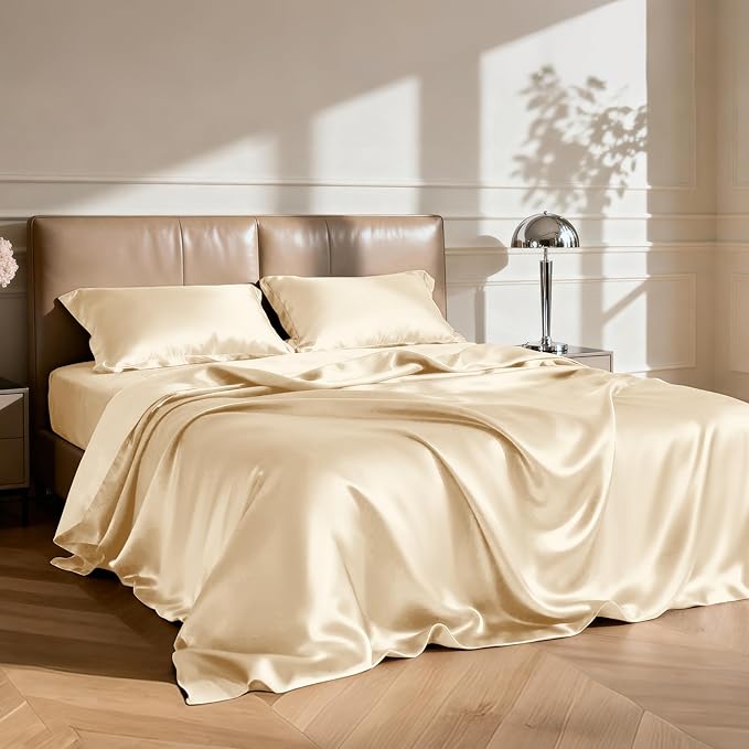 Love's cabin Twin Satin Sheets Sets - Image 2