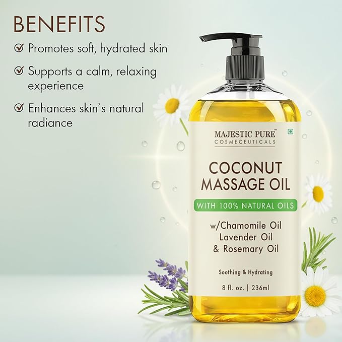 MAJESTIC PURE Coconut Massage Oil - Image 3