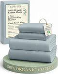 LANE LINEN Sheets for California King Size Bed- 4Pc 100% Organic Cotton Cal by LaneLinen