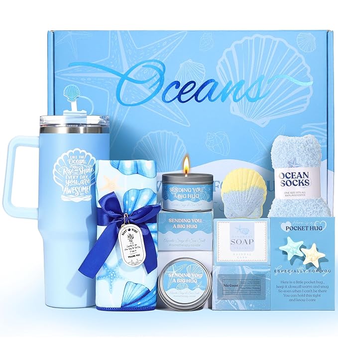Mothers Day Gifts for Mom, Self Care Gift Basket for Women, Relaxation Spa Gift by Fesveoke