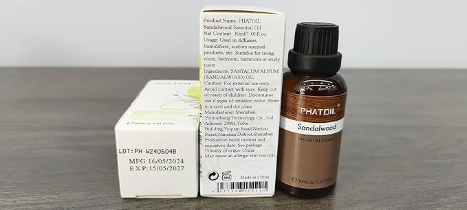 Sandalwood Essential Oil, 1.01Fl.Oz PHATOIL Pure Essential Oil Singles - Image 8