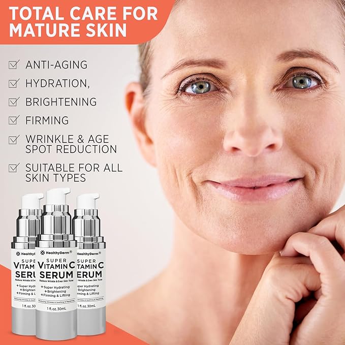 Super Vitamin C Serum for Women Over 70: Niacinamide, Vitamin C, Hyaluronic Acid - Image 6