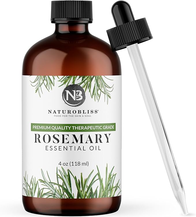 NaturoBliss 100% Pure Rosemary Essential Oil Therapeutic Grade Premium Quality by NaturoBliss