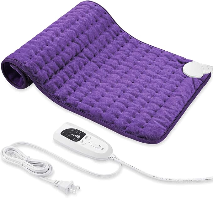 Electric Heating pad with 6 Heat Settings, Auto Shut Off, Dry Electric Heating by VIBOOS