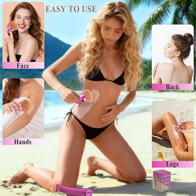 Extra Large Body Makeup Brush for Self Tanner, Kabuki Brush - Image 4
