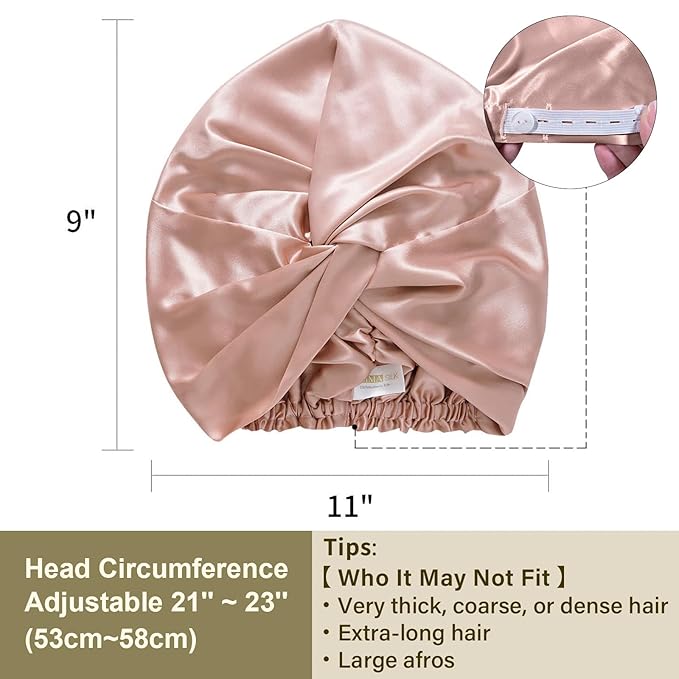 ZIMASILK 22Momme 100% Mulberry Silk Sleep Cap - Image 5