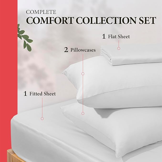 100% Egyptian Cotton Queen Size Sheet Set - Image 3