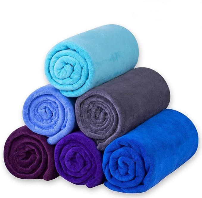 JML Bath Towel, Microfiber Bath Towels Set 6 Pack - Image 8