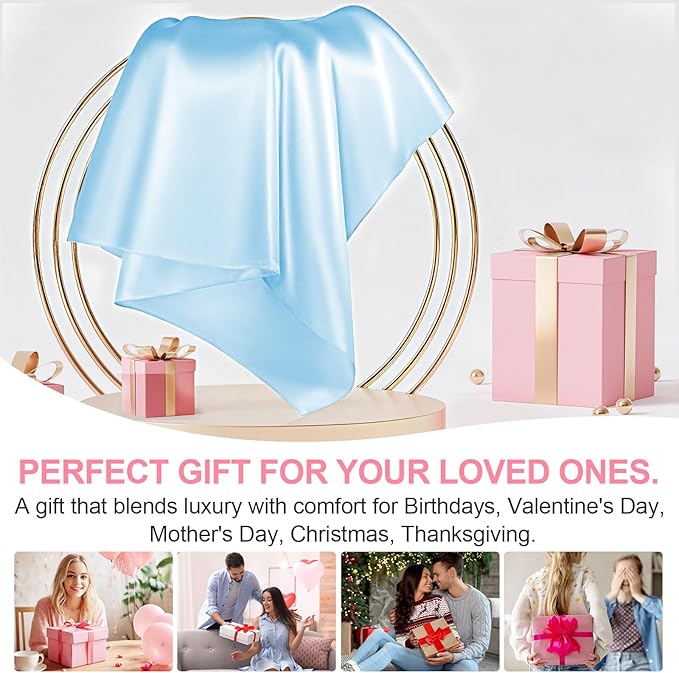 Silk Pillow Cases 2 Pack Standard Size - Image 6