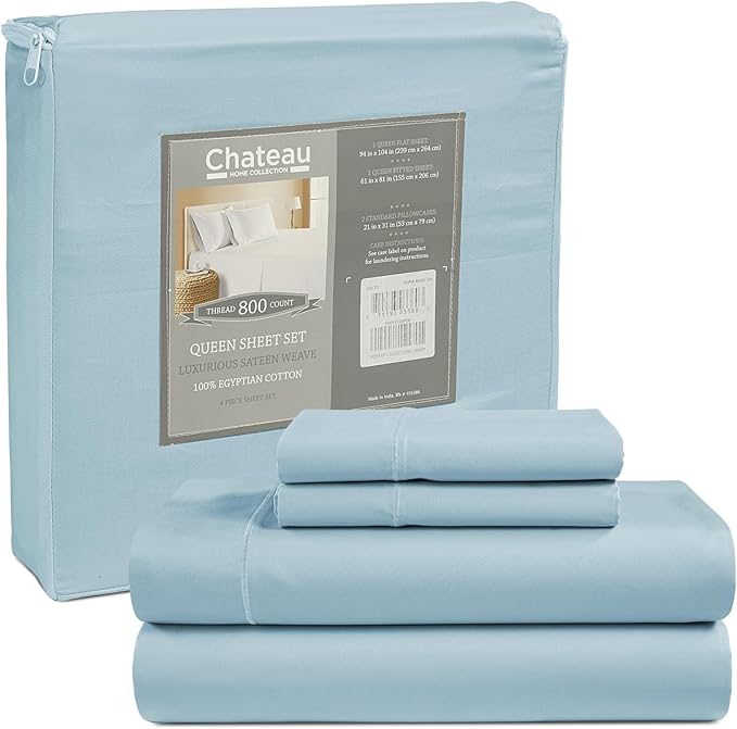 100% Egyptian Cotton Sheets California King Size, 800TC Breathable Bed Sheet Set - Image 2