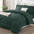 CozyLux King Size Comforter Set Forest Green by CozyLux