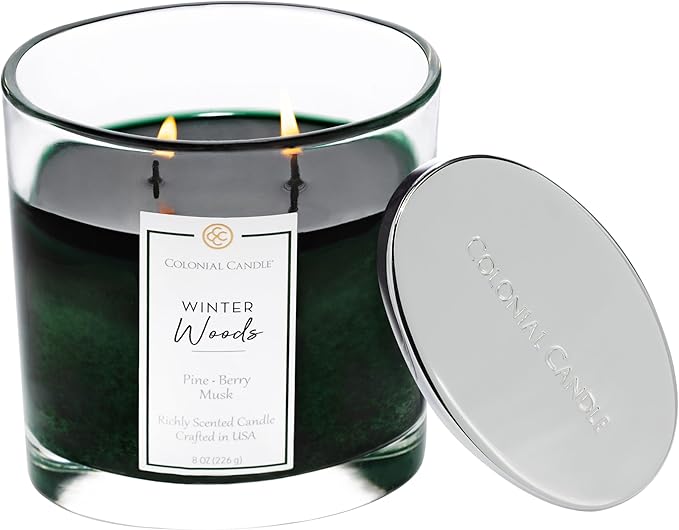 Colonial Candle Winter Woods Scented Candle Jar, Highly Fragranced Candles - Image 3